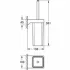 Туалетный ёршик GROHE Selection Cube с держателем, хром (40857000) Туалетный ёршик GROHE Selection Cube с держателем, хром (40857000)