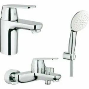 Готовый комплект для ванной комнаты GROHE Eurosmart Cosmopolitan, хром (NB0040) Готовый комплект для ванной комнаты GROHE Eurosmart Cosmopolitan, хром (NB0040)