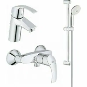 Готовый комплект для ванной комнаты GROHE Eurosmart с душевым гарнитуром (NB0027) Готовый комплект для ванной комнаты GROHE Eurosmart с душевым гарнитуром (NB0027)