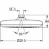 Верхний душ GROHE Tempesta 210, 1 режим, хром (26408000) Верхний душ GROHE Tempesta 210, 1 режим, хром (26408000)