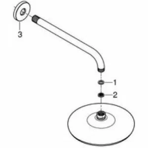 Верхний душ GROHE Tempesta 210, 1 режим, 286 мм, хром (26411000) Верхний душ GROHE Tempesta 210, 1 режим, 286 мм, хром (26411000)