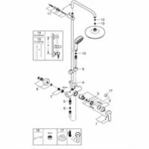 Душевая система GROHE Tempesta Cosmopolitan System 210 со смесителем для душа, хром (26224001) Душевая система GROHE Tempesta Cosmopolitan System 210 со смесителем для душа, хром (26224001)