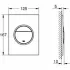 Панель смыва для унитаза GROHE Nova Cosmopolitan S, 3 режима, матовый хром (37601P00) Панель смыва для унитаза GROHE Nova Cosmopolitan S, 3 режима, матовый хром (37601P00)