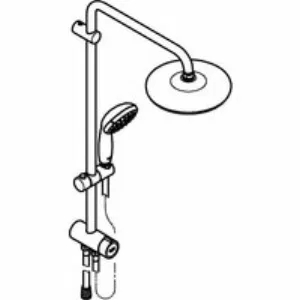 Душевая система GROHE Tempesta System 210 с переключателем потоков, хром (26381001) Душевая система GROHE Tempesta System 210 с переключателем потоков, хром (26381001)