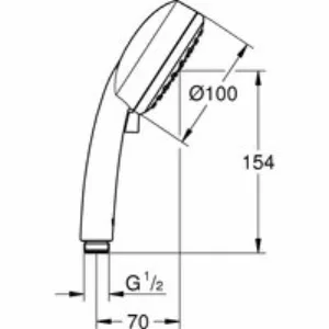 Ручной душ GROHE New Tempesta Cosmopolitan, 2 режима, хром (27571002) Ручной душ GROHE New Tempesta Cosmopolitan, 2 режима, хром (27571002)