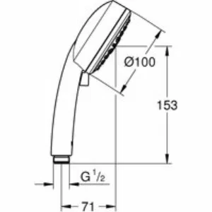 Ручной душ GROHE Tempesta Cosmopolitan 100, 3 режима, хром/белый (27574002) Ручной душ GROHE Tempesta Cosmopolitan 100, 3 режима, хром/белый (27574002)