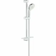 Душевой гарнитур GROHE Tempesta Rustic 100 с мыльницей, 4 режима струи, душевая штанга 600 мм, 9,5 л/мин, хром (27609001)