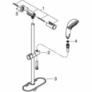 Душевой гарнитур GROHE Tempesta Rustic 100 с мыльницей, 4 режима струи, душевая штанга 600 мм, 9,5 л/мин, хром (27609001) Душевой гарнитур GROHE Tempesta Rustic 100 с мыльницей, 4 режима струи, душевая штанга 600 мм, 9,5 л/мин, хром (27609001)