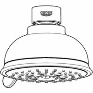 Верхний душ GROHE Tempesta Rustic 100, 9,5 л/мин, 4 режима, хром (27610001) Верхний душ GROHE Tempesta Rustic 100, 9,5 л/мин, 4 режима, хром (27610001)