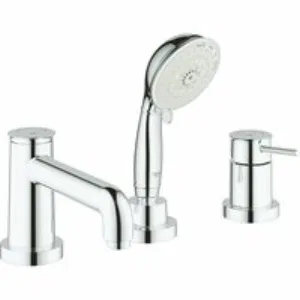 Смеситель для ванны GROHE BauClassic на 3 отверстия, на край ванны, хром (2511800A) Смеситель для ванны GROHE BauClassic на 3 отверстия, на край ванны, хром (2511800A)