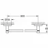 Держатель для полотенца GROHE Essentials 800 мм, суперсталь (40386DC1) Держатель для полотенца GROHE Essentials 800 мм, суперсталь (40386DC1)