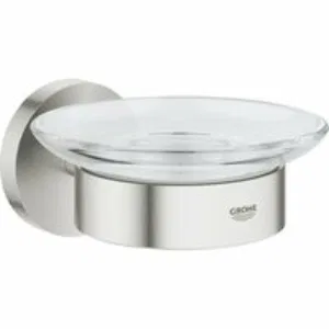 Мыльница GROHE Essentials с держателем, суперсталь (40444DC1) Мыльница GROHE Essentials с держателем, суперсталь (40444DC1)