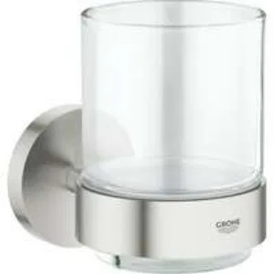 Стакан с держателем GROHE Essentials, суперсталь (40447DC1) Стакан с держателем GROHE Essentials, суперсталь (40447DC1)
