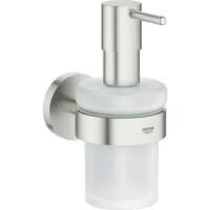 Дозатор жидкого мыла GROHE Essentials с держателем, суперсталь (40448DC1) Дозатор жидкого мыла GROHE Essentials с держателем, суперсталь (40448DC1)