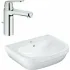 Раковина GROHE Euro Ceramic + Смеситель для раковины GROHE Eurosmart Cosmopolitan с донным клапаном (NC0004) Раковина GROHE Euro Ceramic + Смеситель для раковины GROHE Eurosmart Cosmopolitan с донным клапаном (NC0004)
