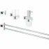 Набор аксессуаров GROHE Essentials Cube (4 предмета), хром (40847001) Набор аксессуаров GROHE Essentials Cube (4 предмета), хром (40847001)