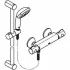 Термостат для душа GROHE Grohtherm 800 с душевым гарнитуром, хром (34566001) Термостат для душа GROHE Grohtherm 800 с душевым гарнитуром, хром (34566001)