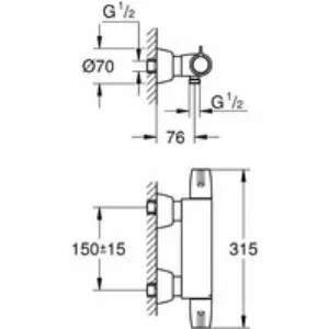 Термостат для душа GROHE Grohtherm Special, хром (34667000) Термостат для душа GROHE Grohtherm Special, хром (34667000)