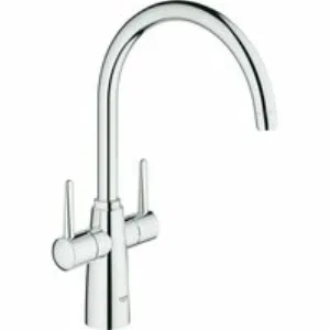 Смеситель для кухонной мойки GROHE Ambi двухвентильный, высокий излив, хром (30189000) Смеситель для кухонной мойки GROHE Ambi двухвентильный, высокий излив, хром (30189000)