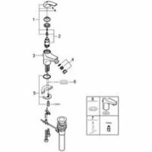 Смеситель для биде GROHE BauCurve, S-size, хром (32849000) Смеситель для биде GROHE BauCurve, S-size, хром (32849000)