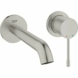 Внешняя часть смесителя для раковины GROHE Essence на 2 отверстия, M-Size, суперсталь (19408DC1) Внешняя часть смесителя для раковины GROHE Essence на 2 отверстия, M-Size, суперсталь (19408DC1)