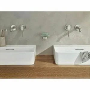 Внешняя часть смесителя для раковины GROHE Essence на 2 отверстия, M-Size, суперсталь (19408DC1) Внешняя часть смесителя для раковины GROHE Essence на 2 отверстия, M-Size, суперсталь (19408DC1)