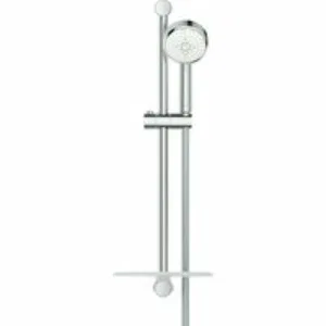 Душевой гарнитур GROHE Tempesta Cosmopolitan 100 с мыльницей, 4 режима струи, душевая штанга 600 мм, 9,5 л/мин, хром (27577002) Душевой гарнитур GROHE Tempesta Cosmopolitan 100 с мыльницей, 4 режима струи, душевая штанга 600 мм, 9,5 л/мин, хром (27577002)