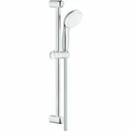 Душевой гарнитур GROHE Tempesta 100, 2 режима струи, душевая штанга 600 мм, 5,7 л/мин, хром/белый (2759810E)