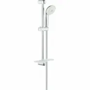 Душевой гарнитур GROHE Tempesta 100 с мыльницей, 3 режима струи, душевая штанга 600 мм, 9,5 л/мин, хром (27600001)