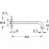Душевой кронштейн GROHE New Tempesta, 400 мм, хром (27851000) Душевой кронштейн GROHE New Tempesta, 400 мм, хром (27851000)