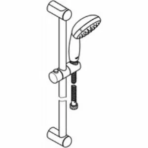 Душевой гарнитур GROHE Tempesta 100, 1 режим струи, душевая штанга 600 мм, 9,5 л/мин, хром (27924001) Душевой гарнитур GROHE Tempesta 100, 1 режим струи, душевая штанга 600 мм, 9,5 л/мин, хром (27924001)