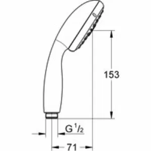 Ручной душ GROHE New Tempesta, 3 режима, хром/белый (28419002) Ручной душ GROHE New Tempesta, 3 режима, хром/белый (28419002)