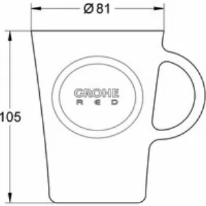 Набор чашек GROHE Red (4 шт) (40432000) Набор чашек GROHE Red (4 шт) (40432000)