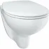 Унитаз подвесной с сиденьем с микролифтом GROHE Bau Ceramic, альпин-белый (39351000) Унитаз подвесной с сиденьем с микролифтом GROHE Bau Ceramic, альпин-белый (39351000)