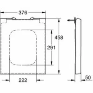 Сиденье для унитаза с микролифтом GROHE Cube Ceramic, альпин-белый (39488000) Сиденье для унитаза с микролифтом GROHE Cube Ceramic, альпин-белый (39488000)