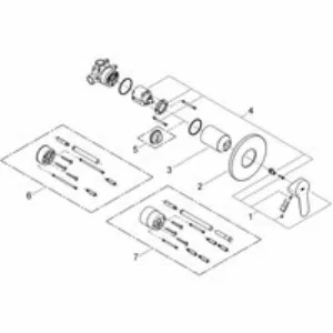 Смеситель для душа GROHE BauEdge в комплекте с монтажной частью, хром (29040000) Смеситель для душа GROHE BauEdge в комплекте с монтажной частью, хром (29040000)