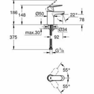 Готовый комплект для ванной комнаты GROHE Eurosmart Cosmopolitan, хром (NB0001-2) Готовый комплект для ванной комнаты GROHE Eurosmart Cosmopolitan, хром (NB0001-2)
