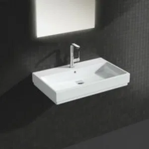 Раковина подвесная GROHE Cube Ceramic 80 см, альпин-белый (3946900H) Раковина подвесная GROHE Cube Ceramic 80 см, альпин-белый (3946900H)