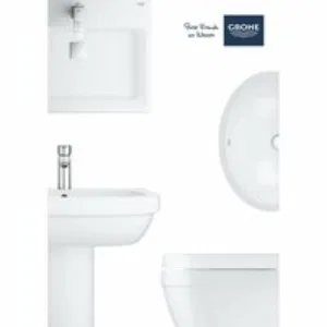 Раковина подвесная GROHE Cube Ceramic 60 см, альпин-белый (3947300H) Раковина подвесная GROHE Cube Ceramic 60 см, альпин-белый (3947300H)