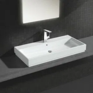 Раковина накладная GROHE Cube Ceramic 100 см, альпин-белый (3947500H) Раковина накладная GROHE Cube Ceramic 100 см, альпин-белый (3947500H)