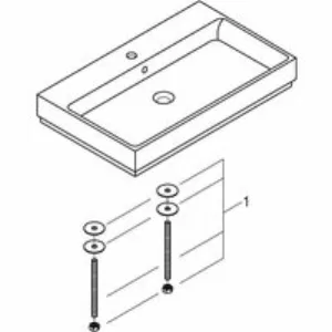 Раковина накладная GROHE Cube Ceramic 80 см, альпин-белый (3947600H) Раковина накладная GROHE Cube Ceramic 80 см, альпин-белый (3947600H)