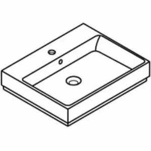 Раковина накладная GROHE Cube Ceramic 60 см, альпин-белый (3947700H) Раковина накладная GROHE Cube Ceramic 60 см, альпин-белый (3947700H)