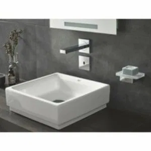 Раковина GROHE Cube Ceramic, свободностоящая, без перелива 50 см, альпин-белый (3948100H) Раковина GROHE Cube Ceramic, свободностоящая, без перелива 50 см, альпин-белый (3948100H)