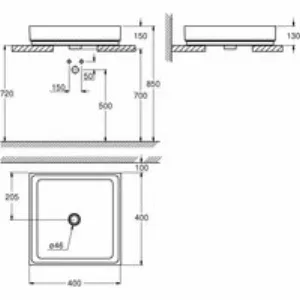 Раковина GROHE Cube Ceramic, свободностоящая, без перелива 40 см, альпин-белый (3948200H) Раковина GROHE Cube Ceramic, свободностоящая, без перелива 40 см, альпин-белый (3948200H)