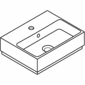 Мини-раковина GROHE Cube Ceramic 45 см, альпин-белый (3948300H) Мини-раковина GROHE Cube Ceramic 45 см, альпин-белый (3948300H)