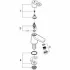 Кран для раковины GROHE BauLoop, без функции смешивания, хром (20422000) Кран для раковины GROHE BauLoop, без функции смешивания, хром (20422000)