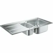 Мойка GROHE из нержавеющей стали с корзинчатым вентилем, оборачиваемая, K400, 60-S 97/50 1.5 (31567SD0)