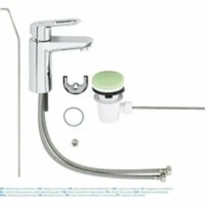 Смеситель для раковины GROHE BauLoop с донным клапаном, хром (23335000) Смеситель для раковины GROHE BauLoop с донным клапаном, хром (23335000)