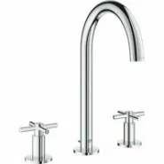 Смеситель для раковины GROHE Atrio двухвентильный на 3 отверстия, хром (20008003)