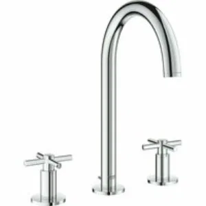 Смеситель для раковины GROHE Atrio двухвентильный на 3 отверстия, хром (20008003) Смеситель для раковины GROHE Atrio двухвентильный на 3 отверстия, хром (20008003)